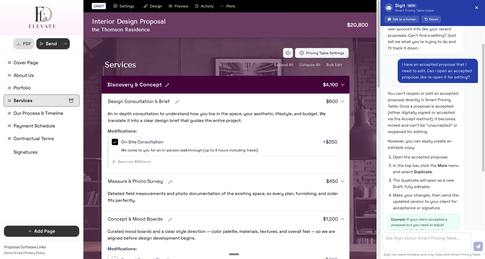 How to Build Proposals with AI: Connect Claude or ChatGPT to Smart Pricing Table